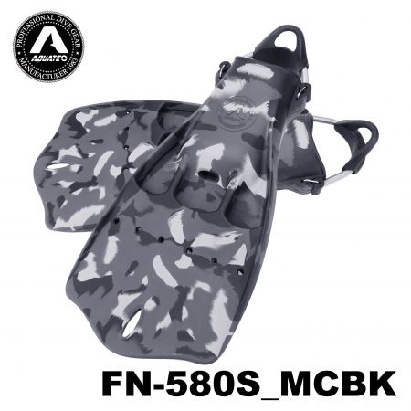 Aquatec 전술 다이빙 제트핀 FN-580S, SUS 304 스트랩 포함